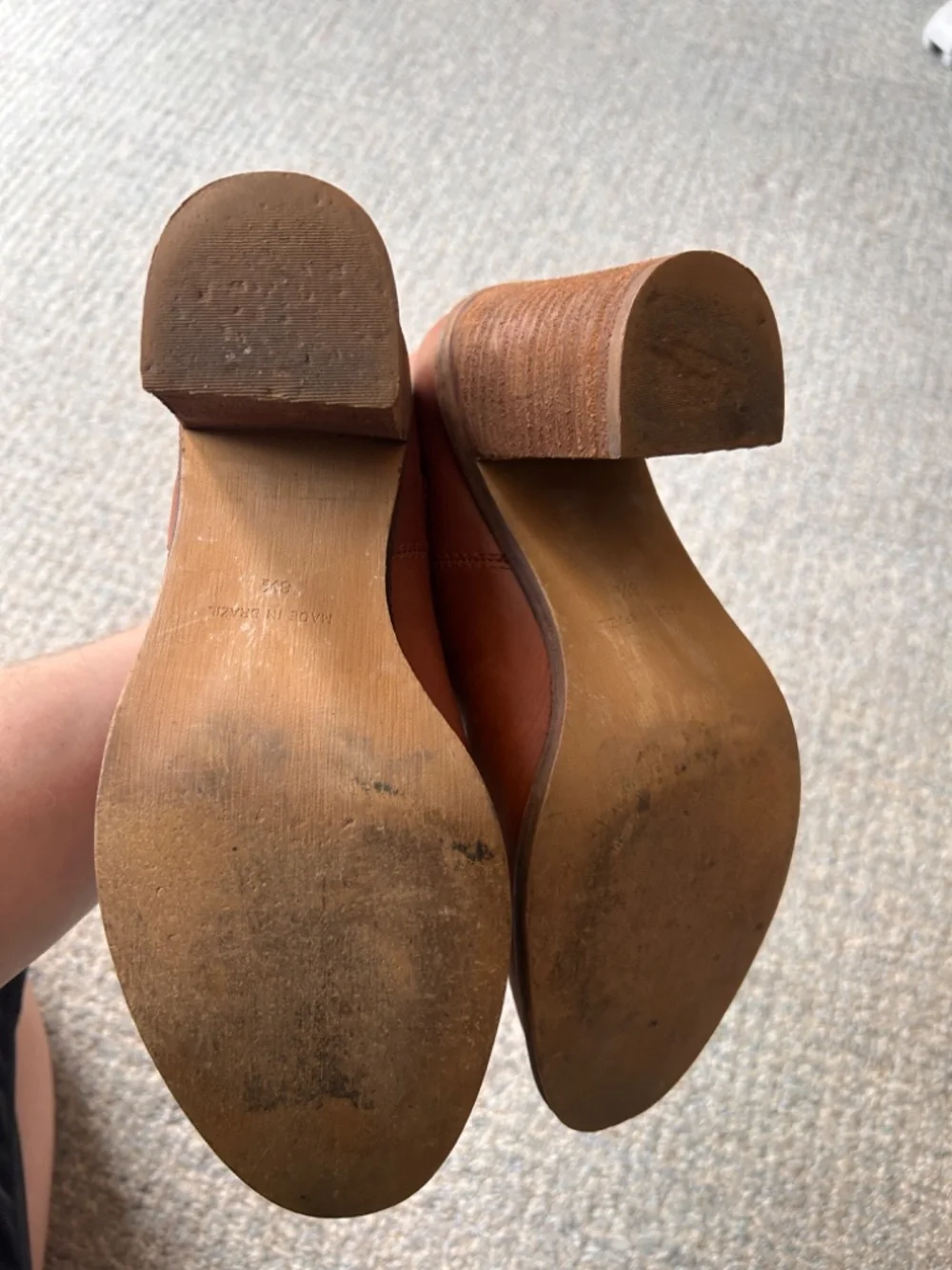 Women's Madewell The Ryan Chelsea Bootie Brown Leather E2331 Size 8.5